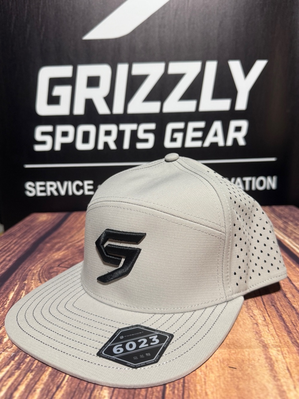 Men's Tan Performance Hat - Picture 2 of 5